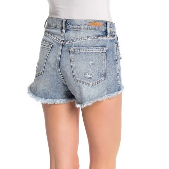 NWT Blank NYC Distressed High Rise Denim Short - Picture 2 of 13